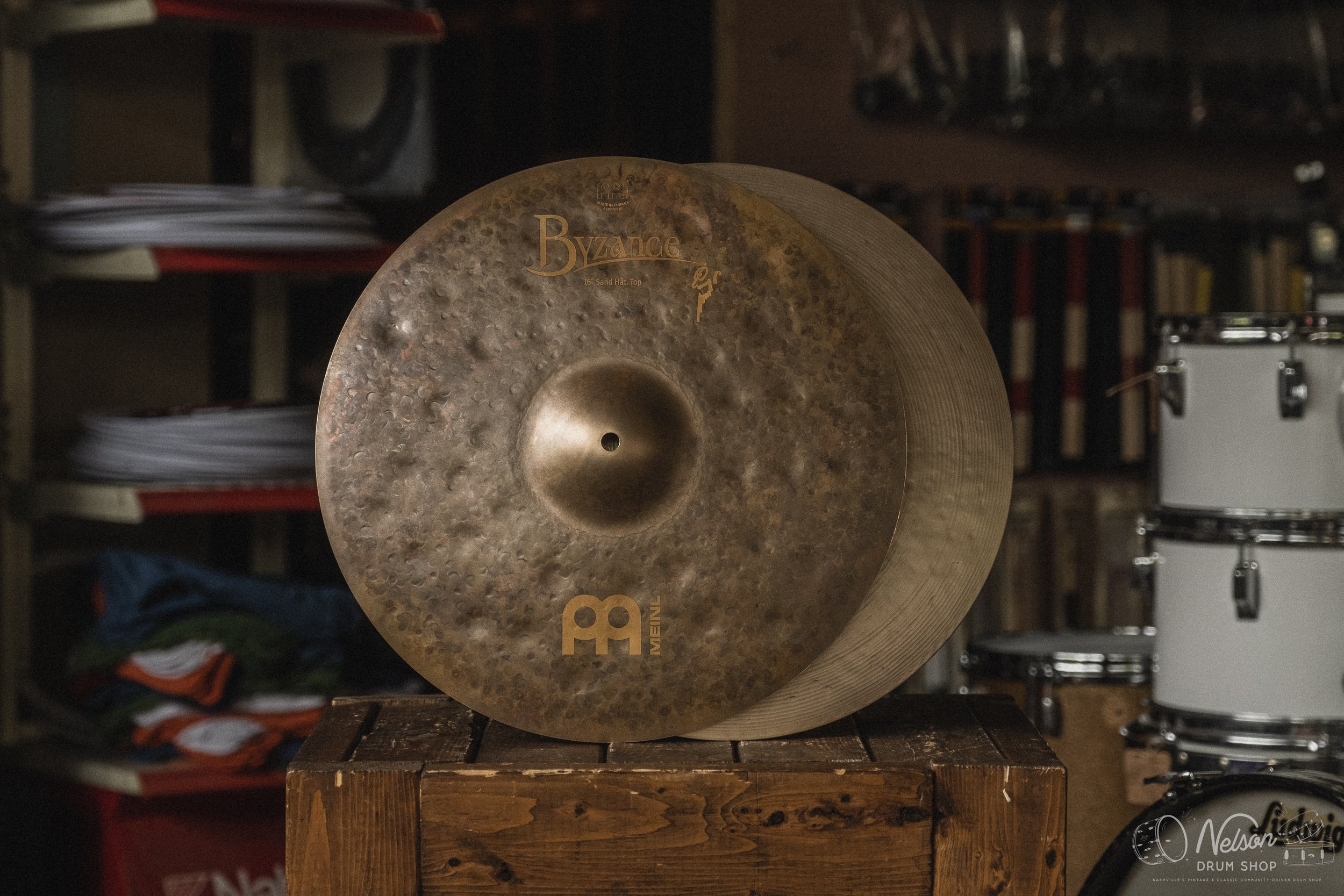 Meinl Byzance Vintage Sand Hi-Hats - 16” — Nelson Drum Shop